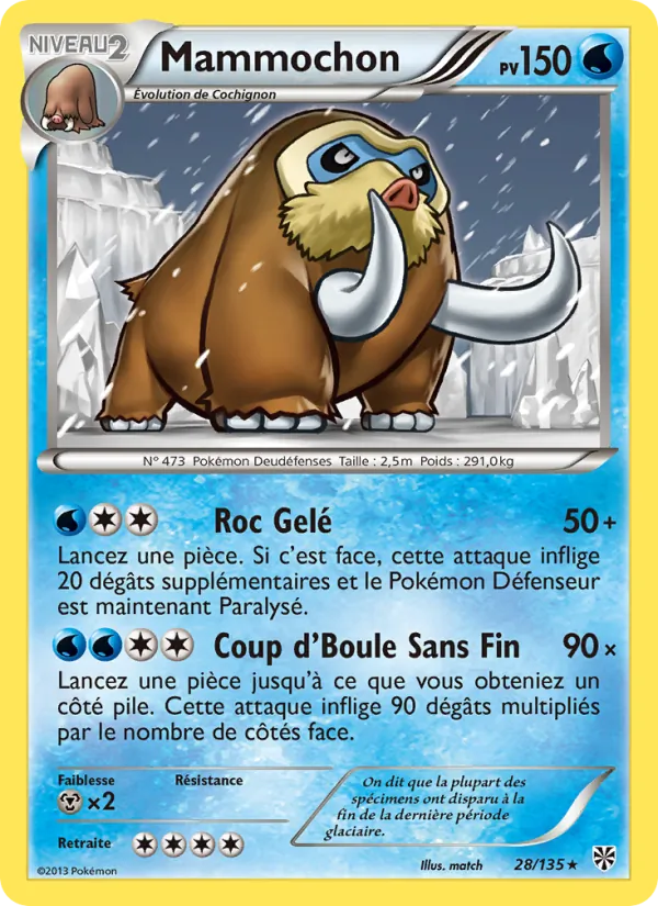 Carte Mammochon 28/135 – Tempête Plasma