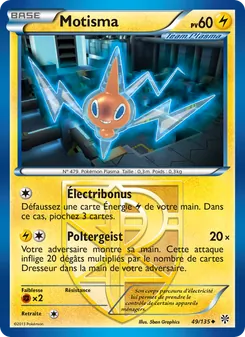 Carte Motisma 49/135 – Tempète Plasma