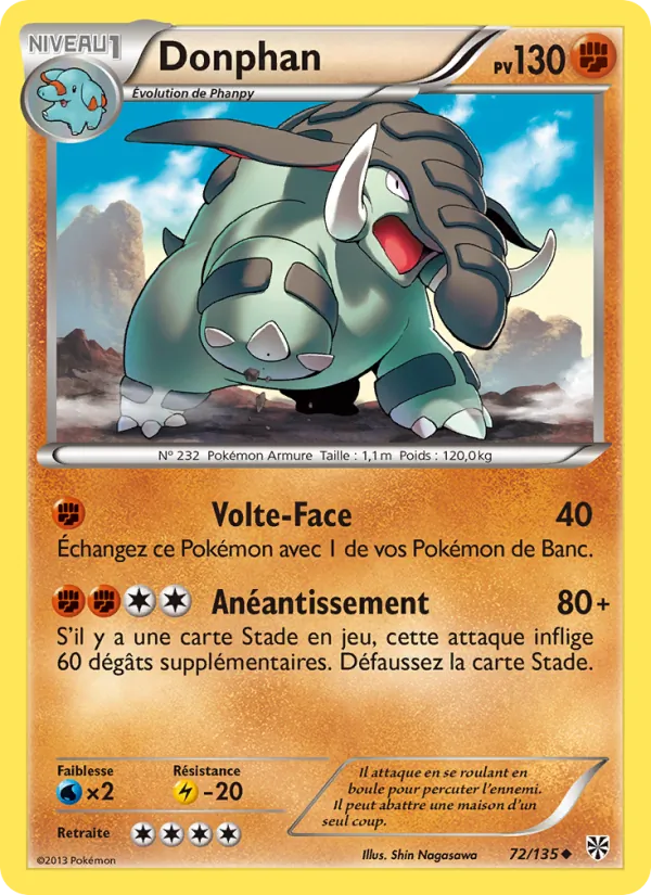 Carte Donphan 72/135 – Tempète Plasma