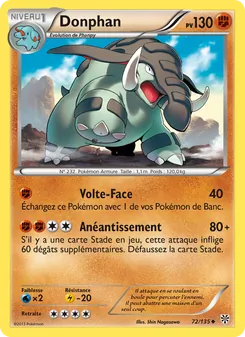 Carte Donphan 72/135 – Tempète Plasma