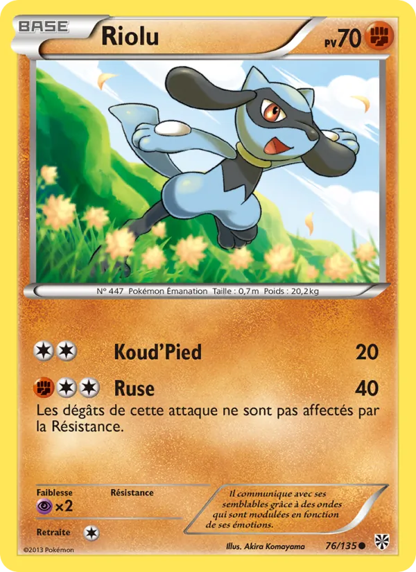 Carte Riolu 76/135 – Tempète Plasma