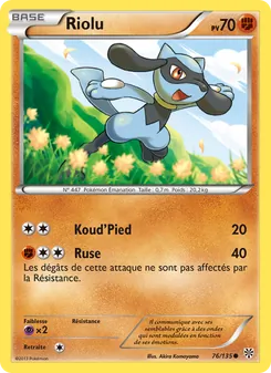 Carte Riolu 76/135 – Tempète Plasma