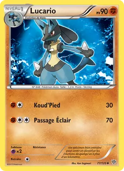 Carte Lucario 77/135 – Tempète Plasma