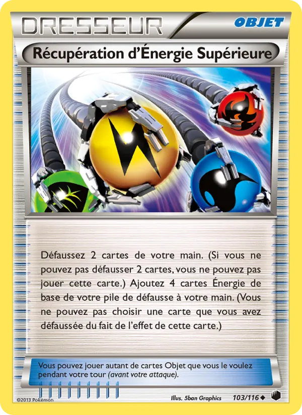 Carte Récupération d’Énergie Supérieure 103/116 – Glaciation Plasma