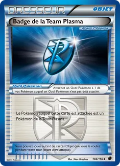 Carte Badge de la Team Plasma 104/116 – Glaciation Plasma