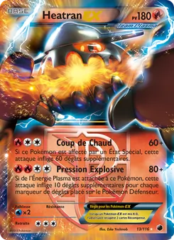Carte Heatran-EX 13/116 – Glaciation Plasma