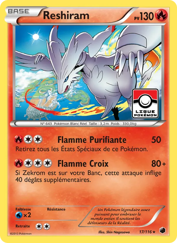 Carte Reshiram 17/116 – Glaciation Plasma