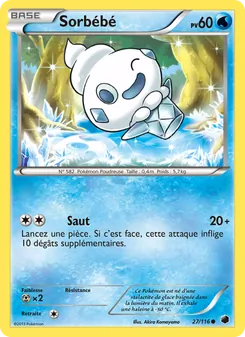 Carte Sorbébé 27/116 – Glaciation Plasma
