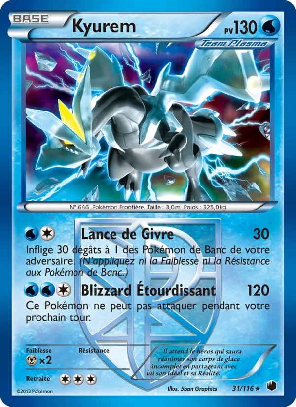 Carte Kyurem 31/116 – Glaciation Plasma