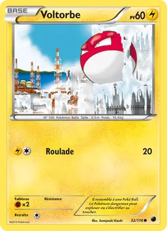 Carte Voltorbe 32/116 – Glaciation Plasma