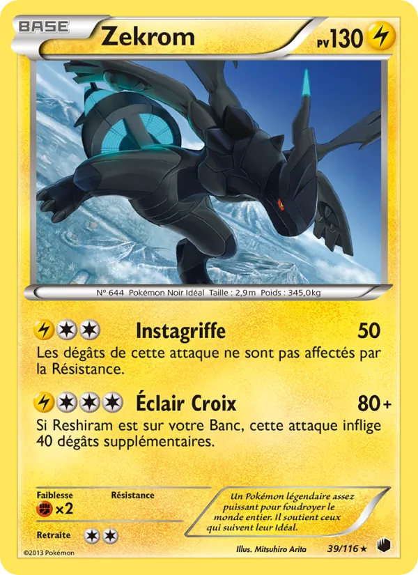 Carte Zekrom 39/116 – Glaciation Plasma
