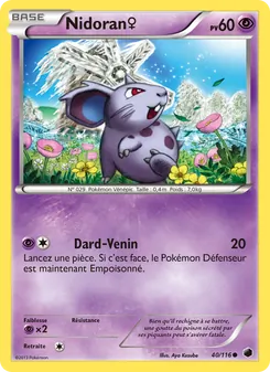 Carte Nidoran♀ 40/116 – Glaciation Plasma