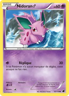Carte Nidoran♂ 43/116 – Glaciation Plasma