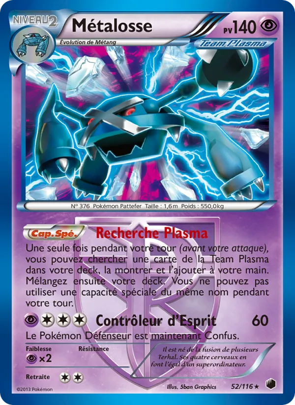 Carte Métalosse 52/116 – Glaciation Plasma