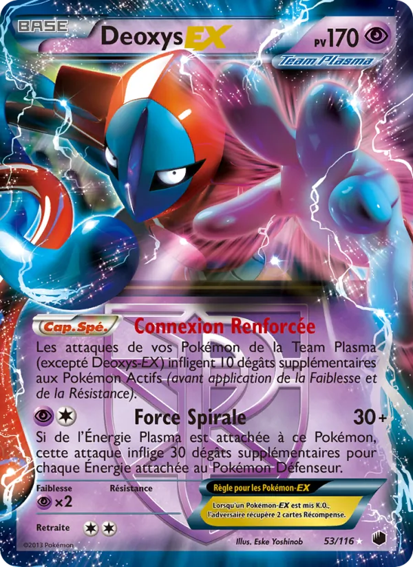 Carte Deoxys-EX 53/116 – Glaciation Plasma