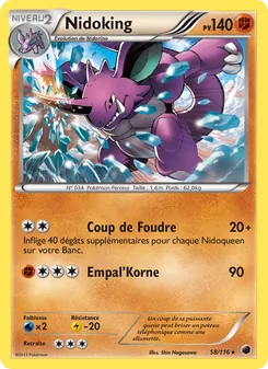 Carte Nidoking 58/116 – Glaciation Plasma