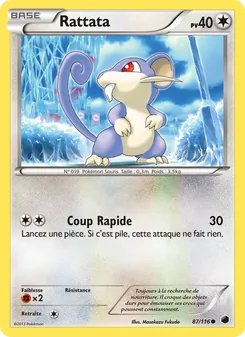 Carte Rattata 87/116 – Glaciation Plasma