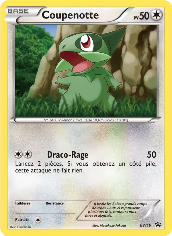 Carte Coupenotte BW10 – Promo BW