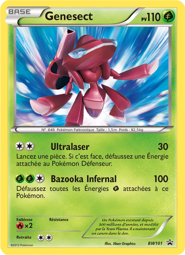Carte Genesect BW101 – Promo BW