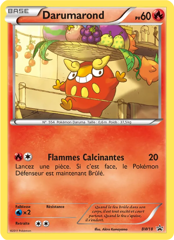 Carte Darumarond BW18 – Promo BW
