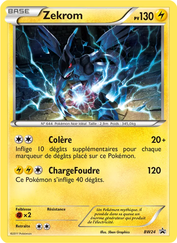 Carte Zekrom BW24 – Promo BW