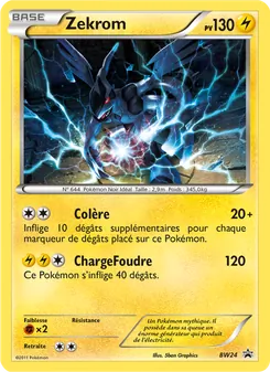 Carte Zekrom BW24 – Promo BW