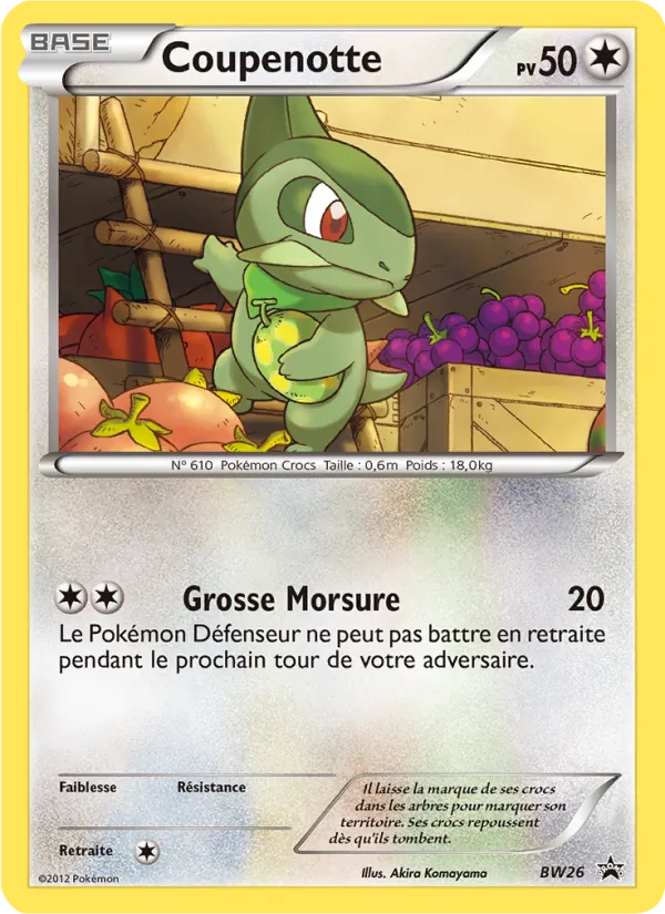 Carte Coupenotte BW26 – Promo BW
