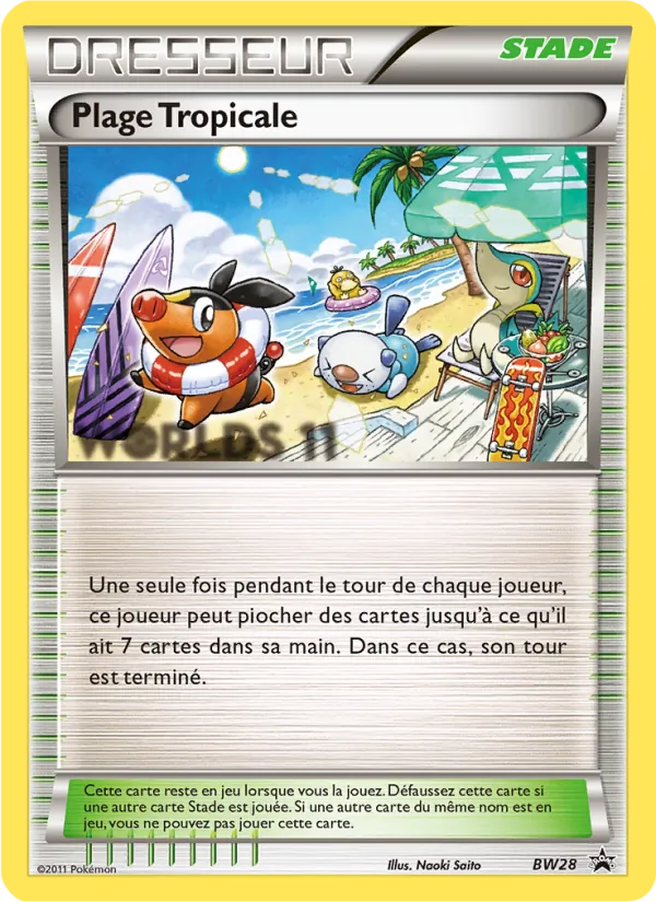 Carte Plage Tropicale BW28 – Promo BW