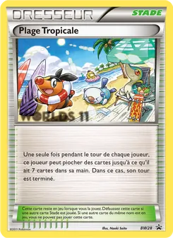 Carte Plage Tropicale BW28 – Promo BW