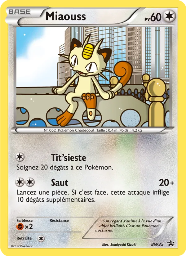 Carte Miaouss BW35 – Promo BW