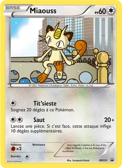 Carte Miaouss BW35 – Promo BW