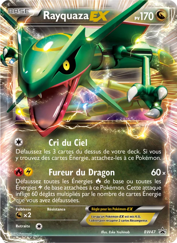 Carte Rayquaza ex BW47 – Promo BW