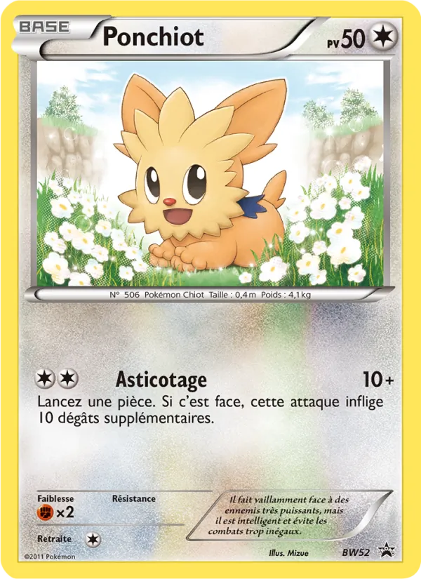 Carte Ponchiot BW52 – Promo BW