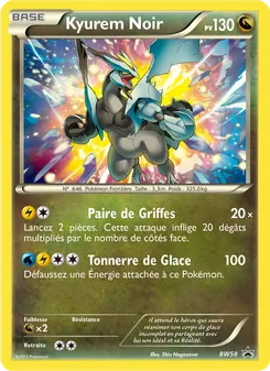 Carte Kyurem Noir BW58 – Promo BW