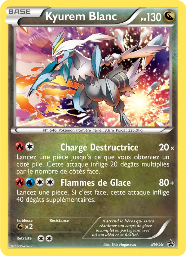Carte Kyurem Blanc BW59 – Promo BW