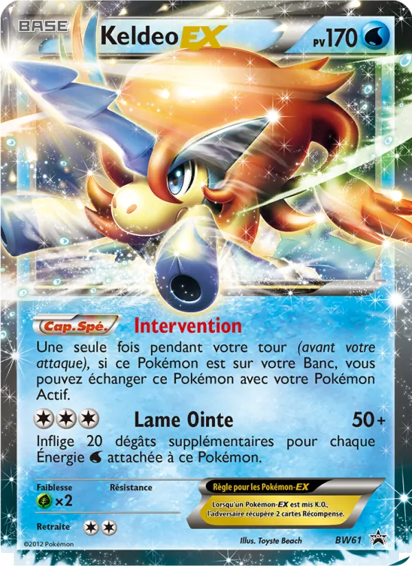 Carte Keldeo ex BW61 – Promo BW