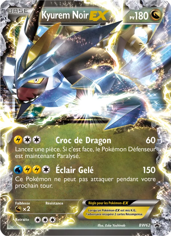 Carte Kyurem Noir ex BW62 – Promo BW