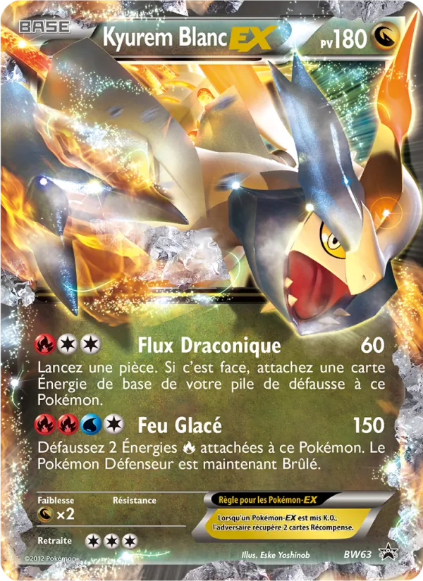Carte Kyurem Blanc ex BW63 – Promo BW