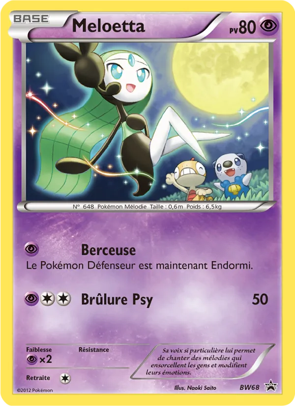Carte Meloetta BW68 – Promo BW