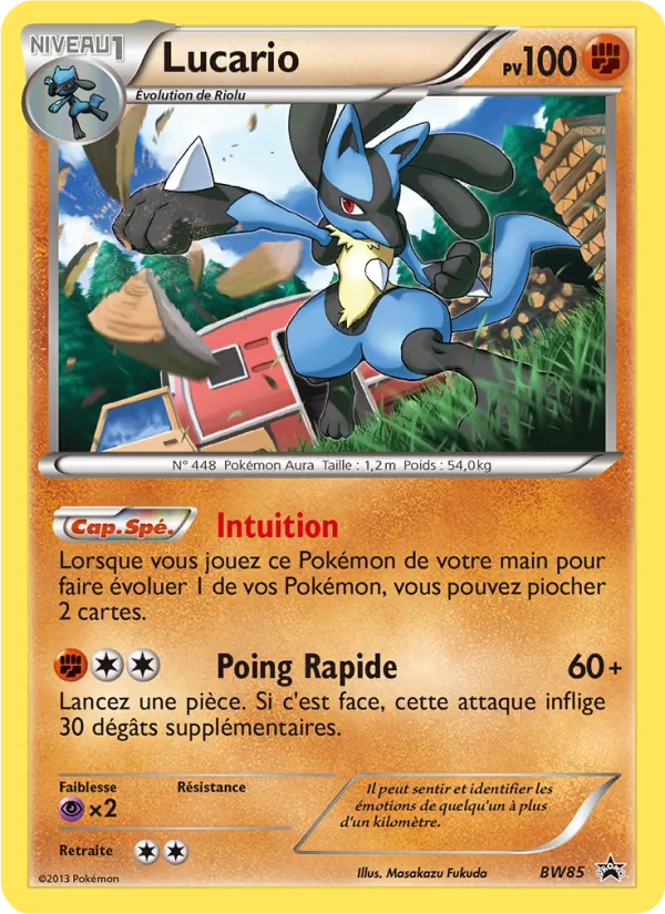 Carte Lucario BW85 – Promo BW