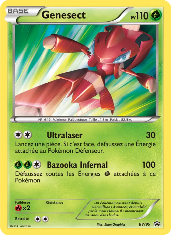 Carte Genesect BW99 – Promo BW