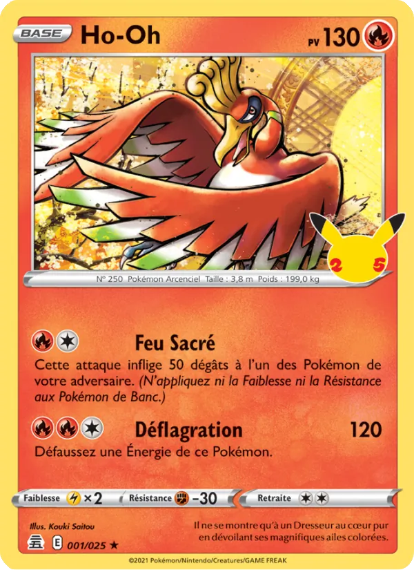 Carte Ho-Oh 1/25 – Célébrations