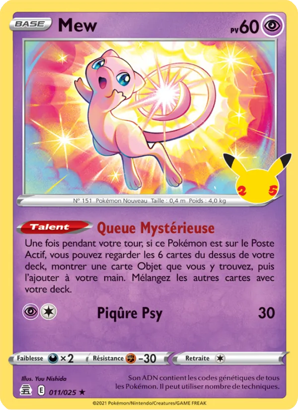 Carte Mew 11/25 – Célébrations