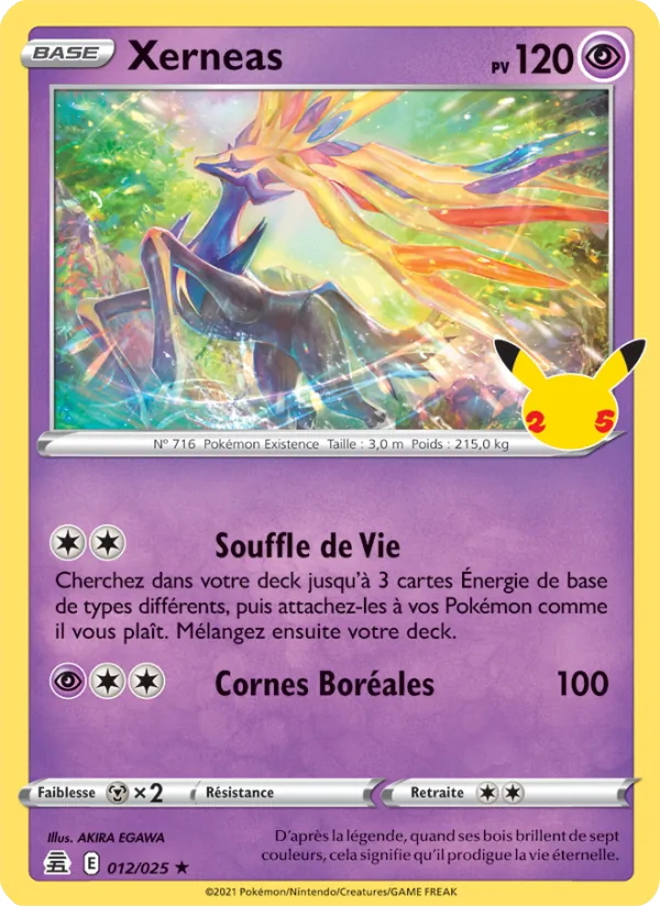 Carte Xerneas 12/25 – Célébrations
