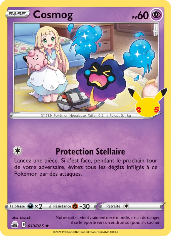 Carte Cosmog 13/25 – Célébrations