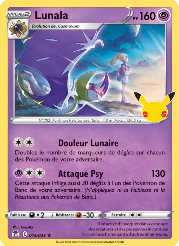 Carte Lunala 15/25 – Célébrations