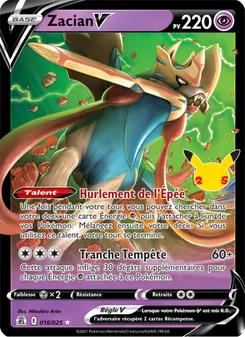 Carte Zacian V 16/25 – Célébrations