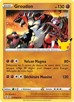 Carte Groudon 17/25 – Célébrations
