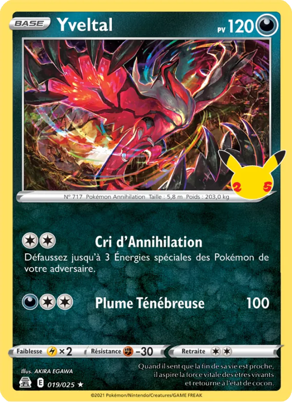 Carte Yveltal 19/25 – Célébrations