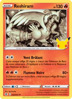 Carte Reshiram 2/25 – Célébrations